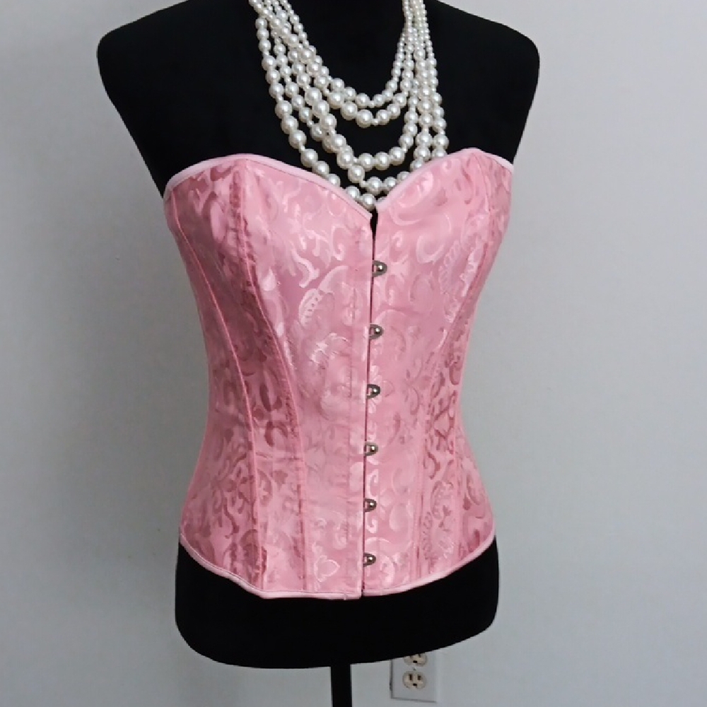 Source Unknown Pink Corset Shapewear